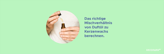 So berechnest du einfach das richtige Mischverhältnis von Duftöl zu Kerzenwachs