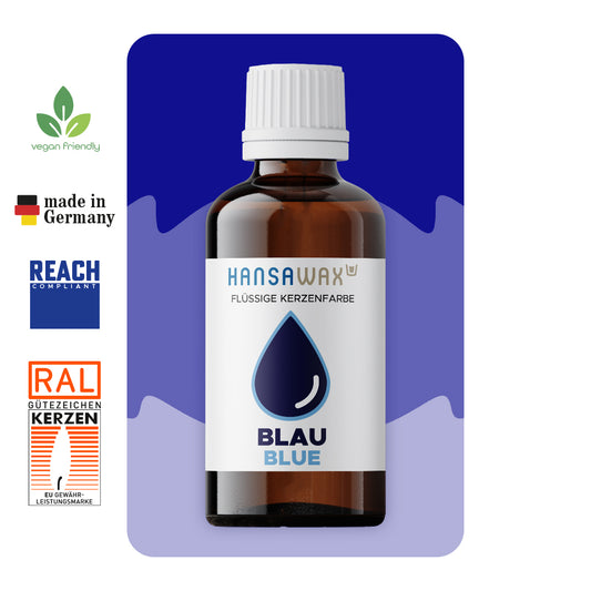 Flüssige Kerzenfarbe: Blau
