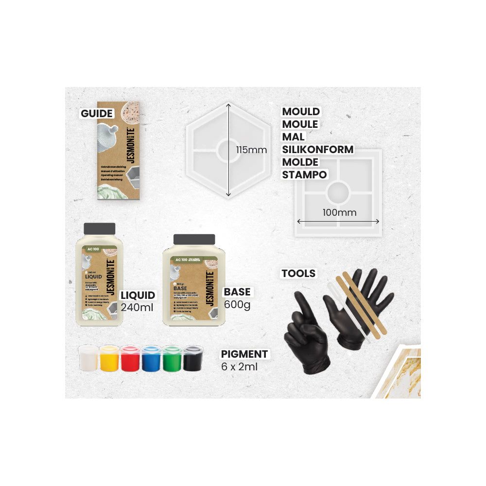 Starter Kit mit Silikonform von Jesmonite