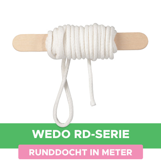 Baumwolldocht Wedo RD-Serie in Meter