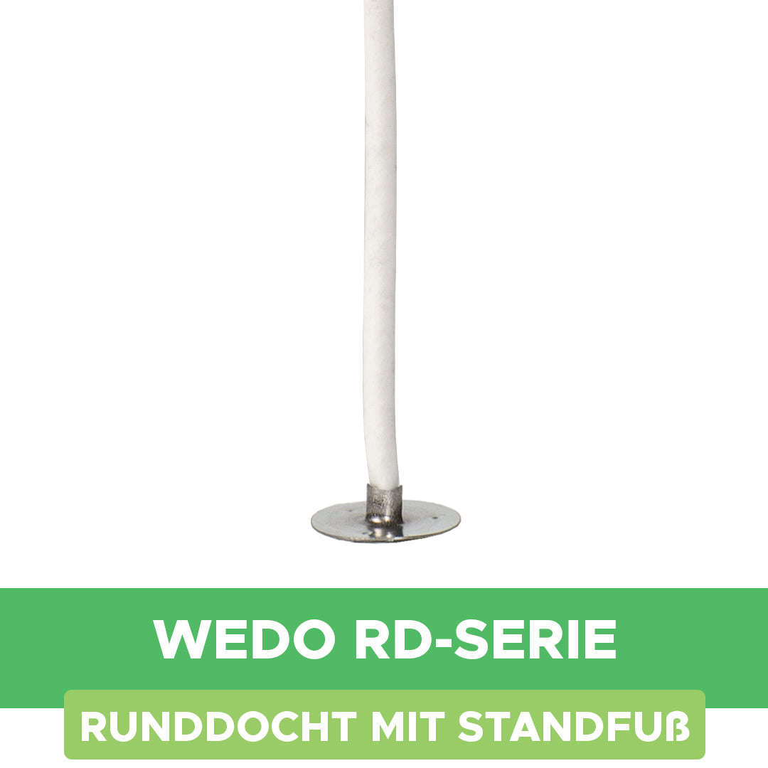 Mèche en coton série Wedo RD avec pied