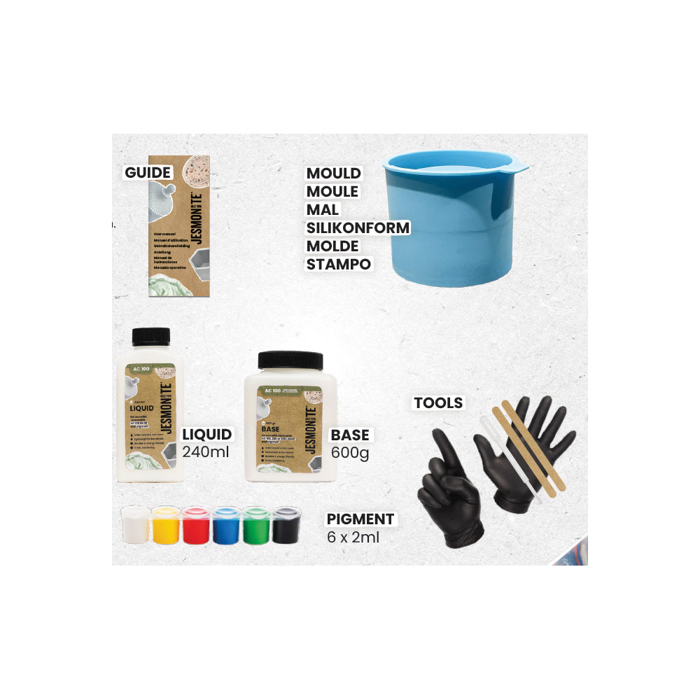 Starter Set mit Silikonform von Jesmonite