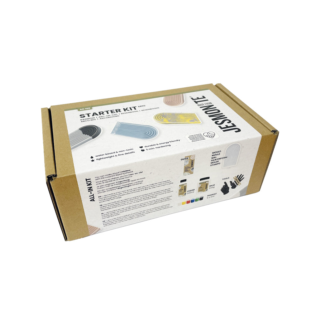 Starter Set von Jesmonite zum Gießen von Formteilen aus Jesmonite