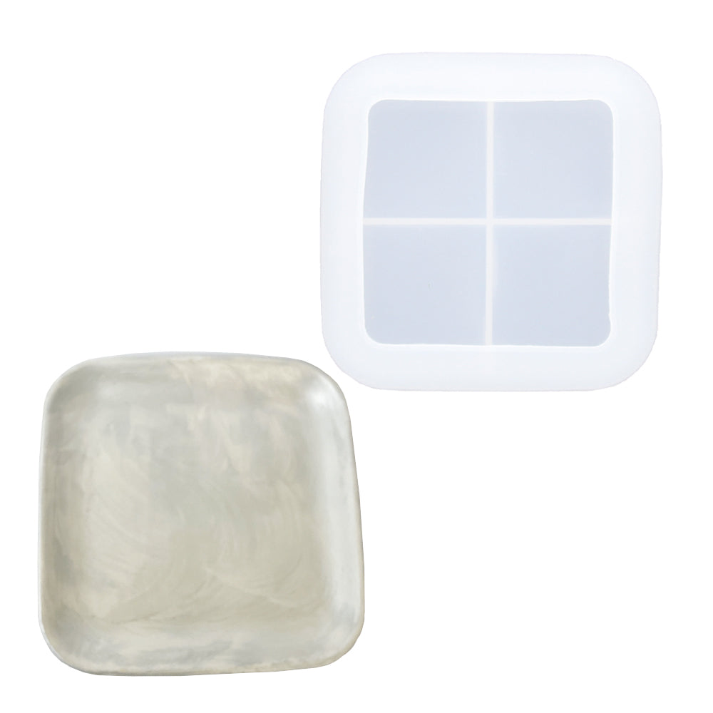 Silikonform zur Herstellung einer Schale mit Gießpulver wie Jesmonite, Keraflott und Raysin.