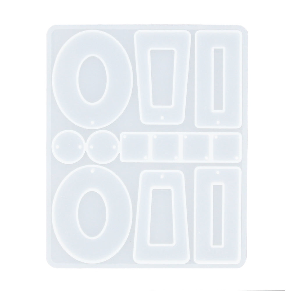 Silikonform zur Herstellung von Ohrringen mit Gießpulver wie Jesmonite, Keraflott und Raysin.