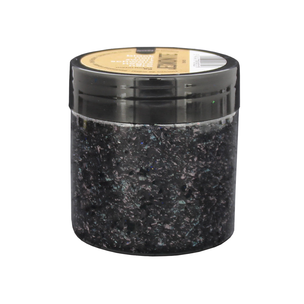 Metal Leaf Flakes: Black - 5g