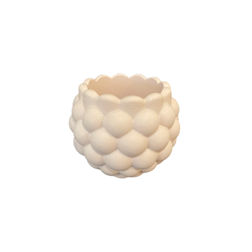 Silikonform zur Herstellung eines Bubble Topfes mit Gießpulver wie Jesmonite, Keraflott und Raysin.