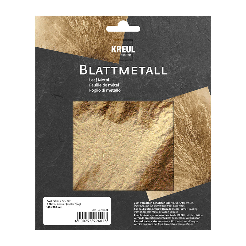 KREUL Blattmetall Gold 6 Blatt