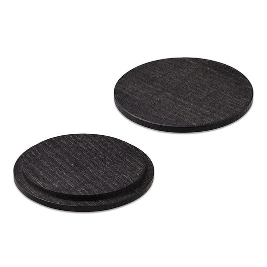 Wooden Lid for Candle Glass Roma - Black