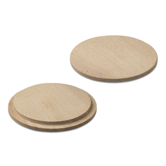 Wooden lid for candle glass Roma - Natural