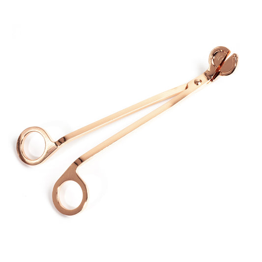 Wick scissors in rose gold