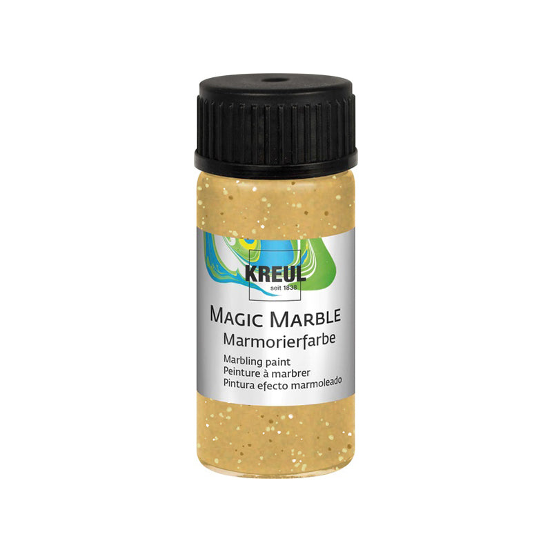 Magic Marble Marmorierfarbe: Glitzer-Gold