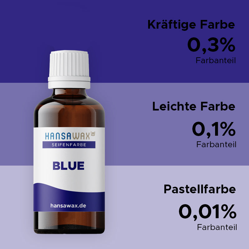 Soap color: Blue