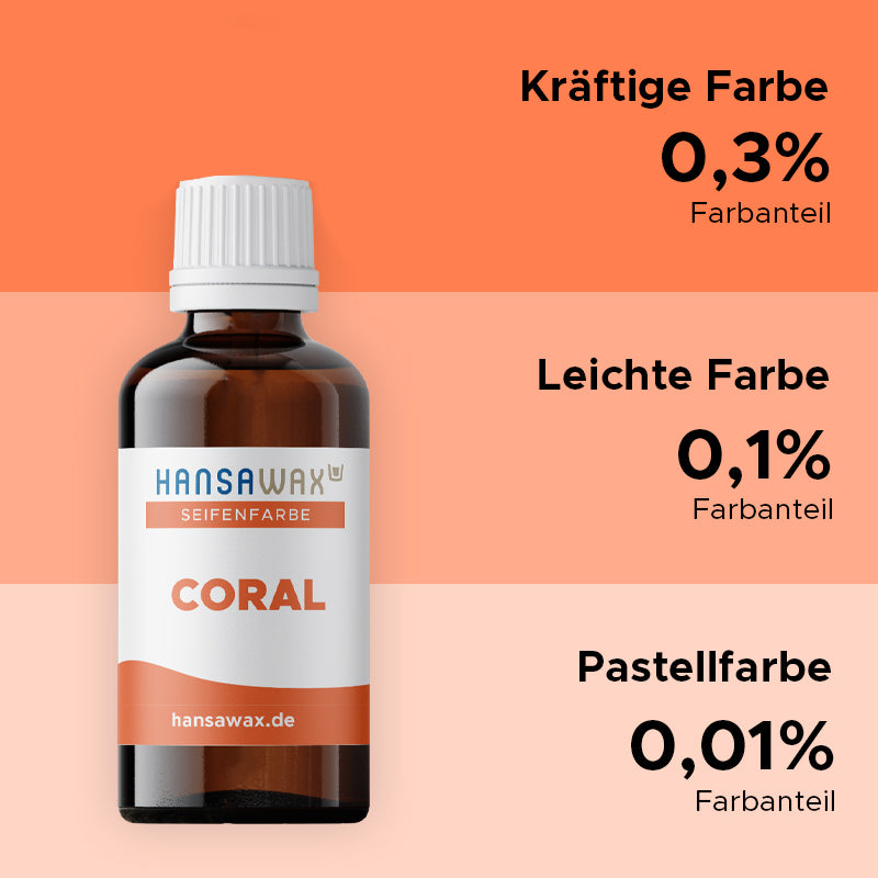Soap color: Coral