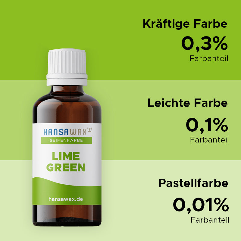 Soap color: Lime Green