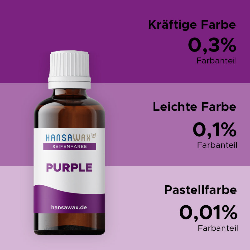 Couleur du savon : Violet