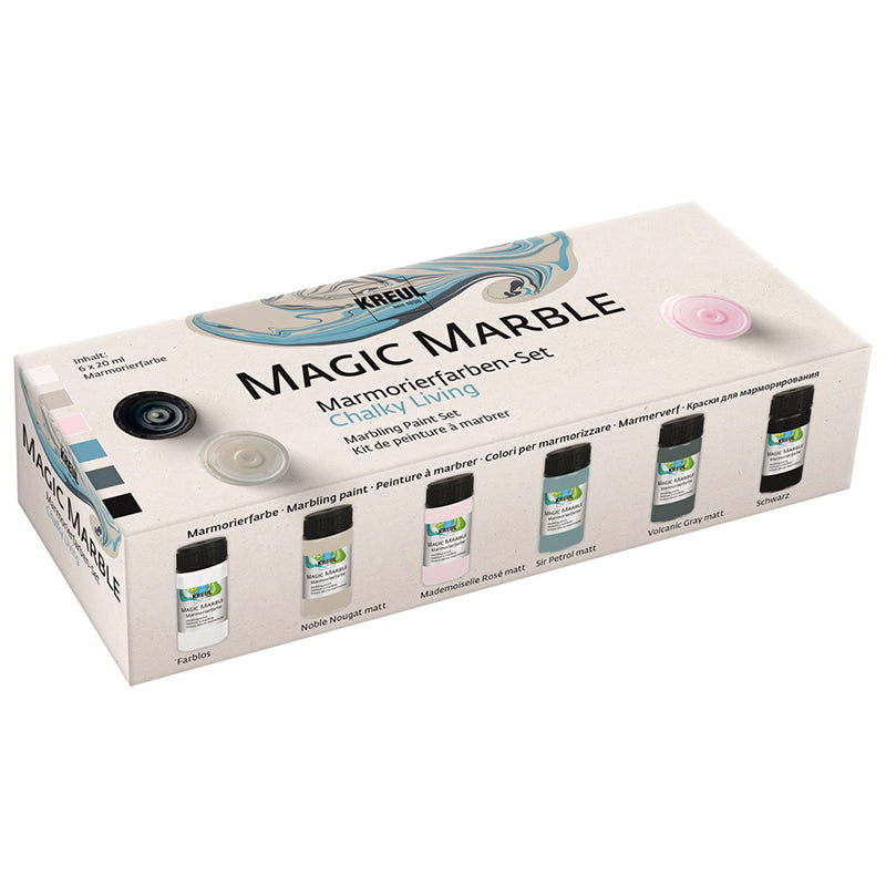 Magic Marble Marmorierfarben Set: Chalky Living