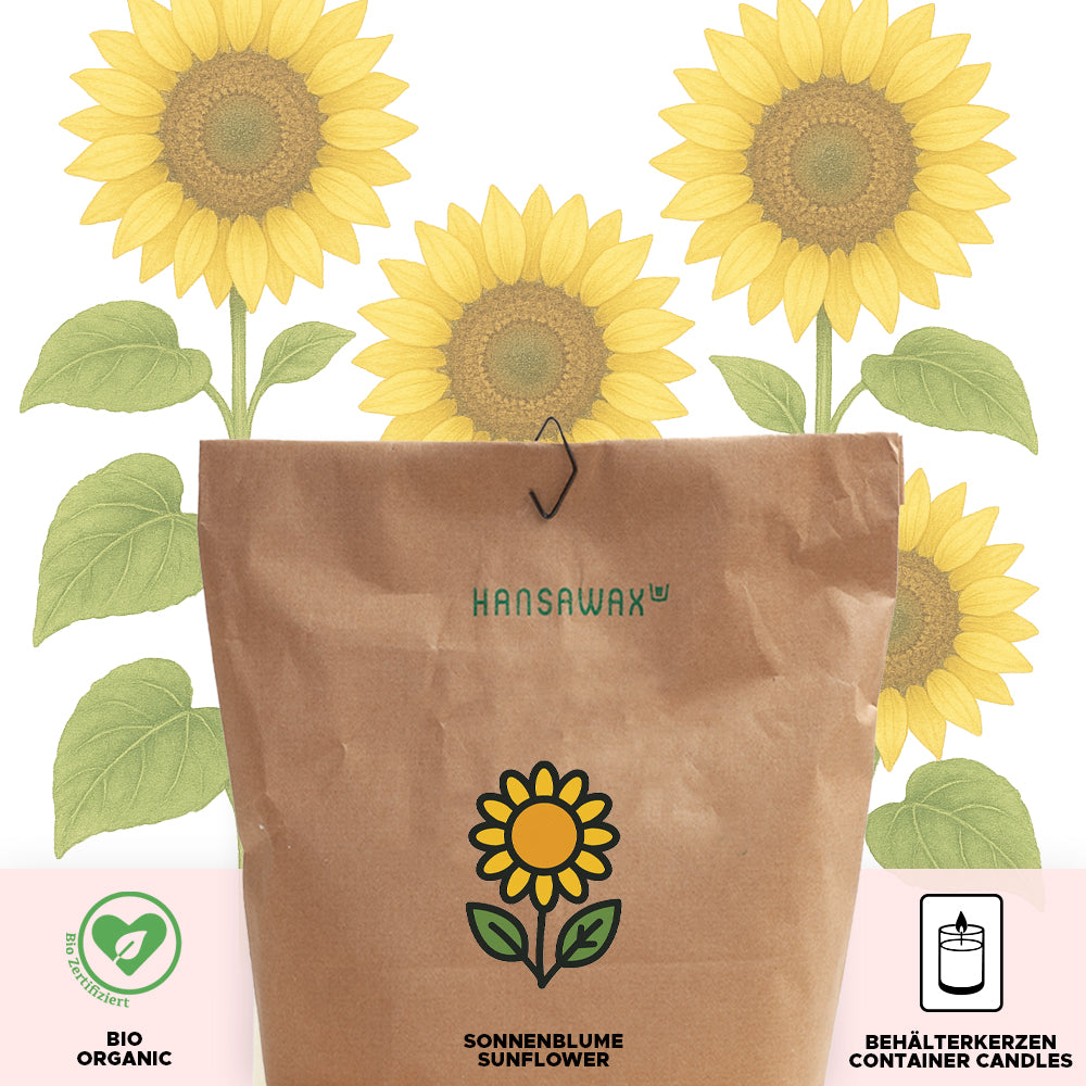 Organic sunflower wax for container candles 'Keragreen Sunflower Container'