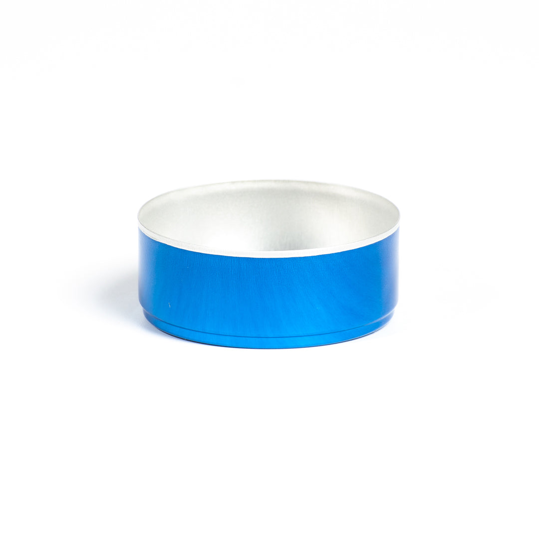 Teelichthülle in Blau
