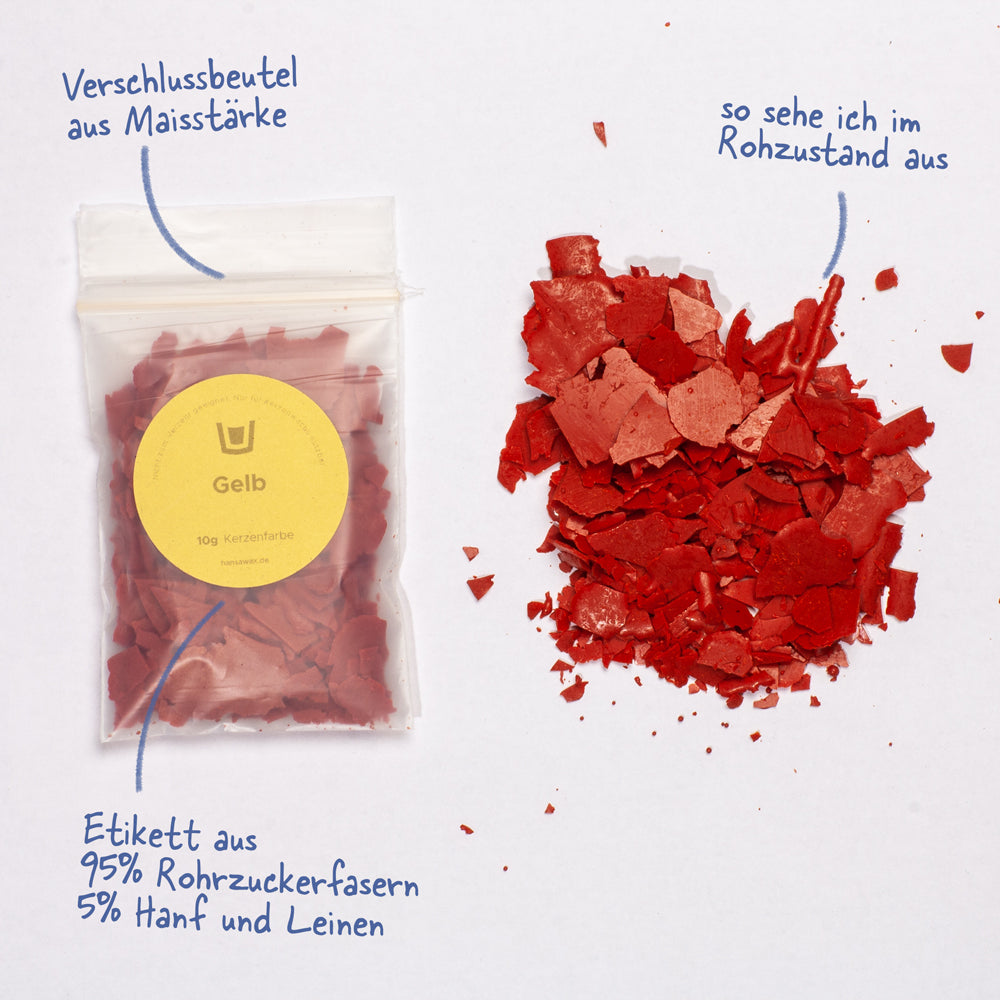 Couleur de la bougie jaune