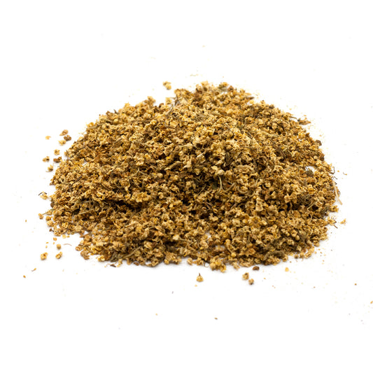 Holunderblüten getrocknet zur Dekoration von Kerzen