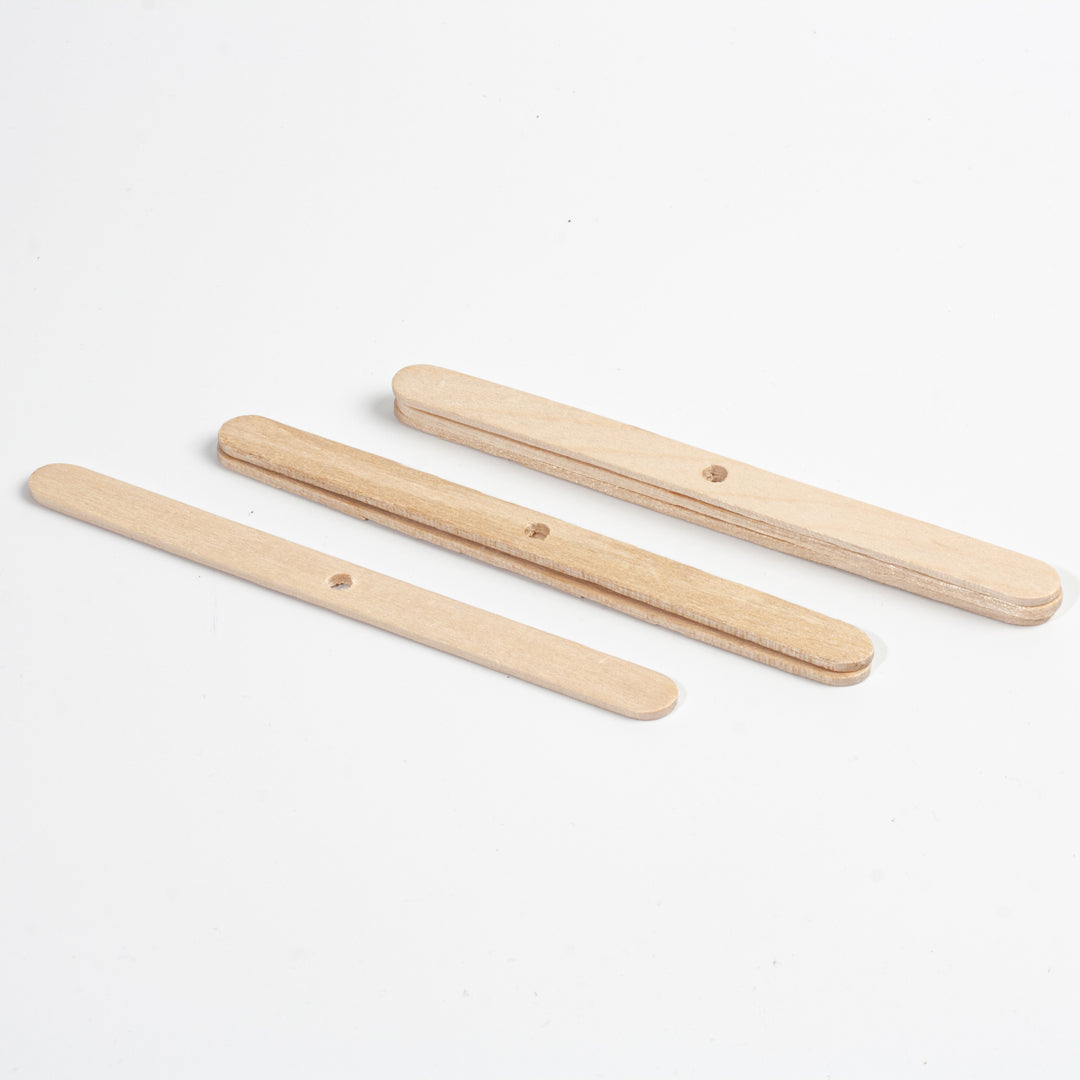 Wooden wick holder