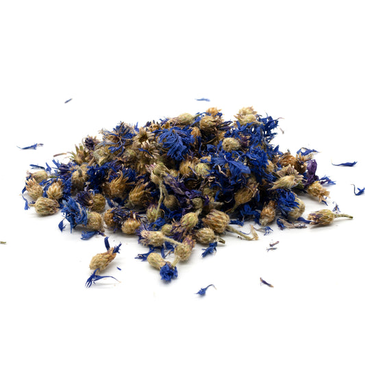 Kornblumenblüten getrocknet zur Dekoration von Kerzen