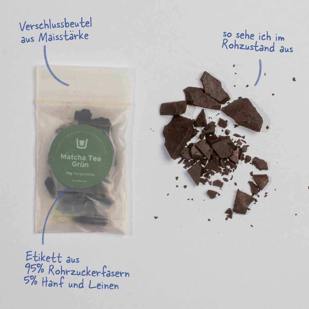 Kerzenfarbe Matcha Tea Grün