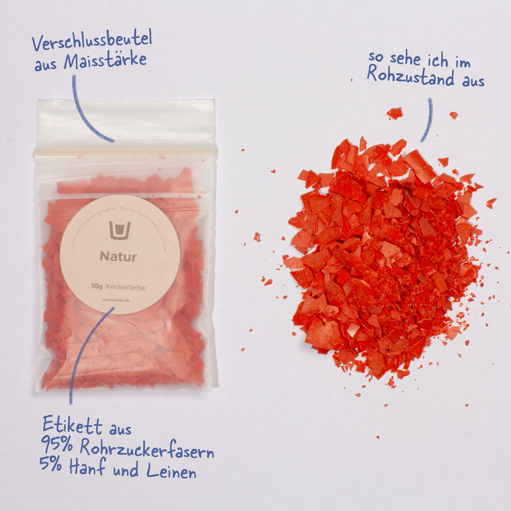 Kerzenfarbe Natur