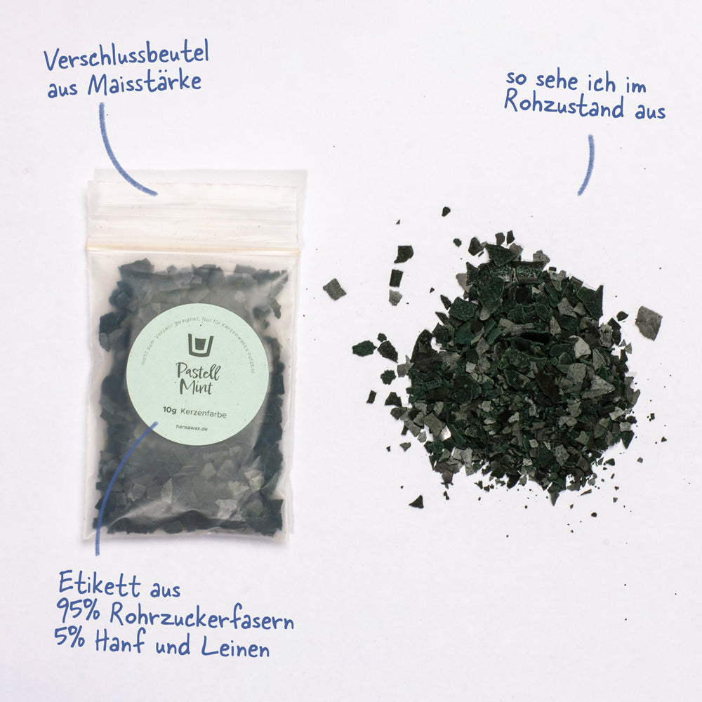 Kerzenfarbe Pastell-Mint
