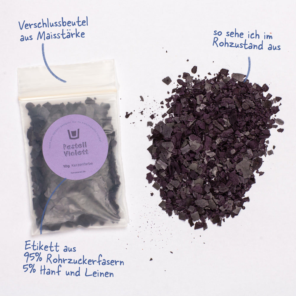 Kerzenfarbe Violett