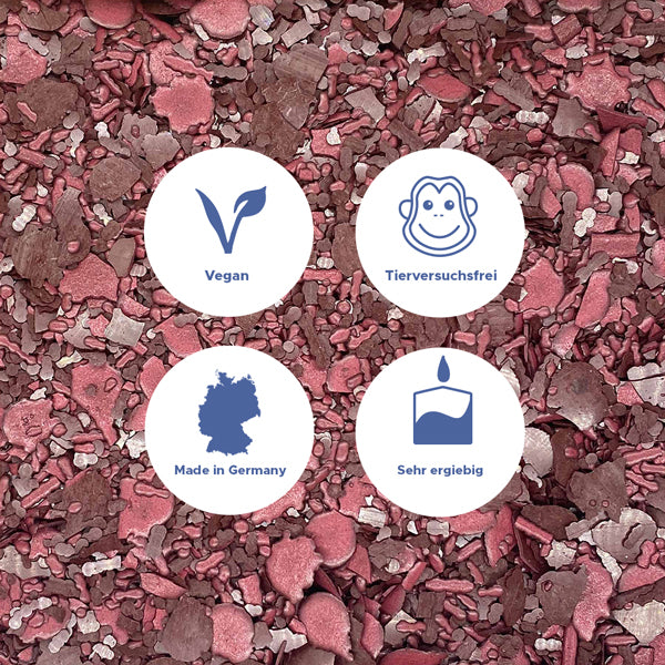 Couleur de bougie rose