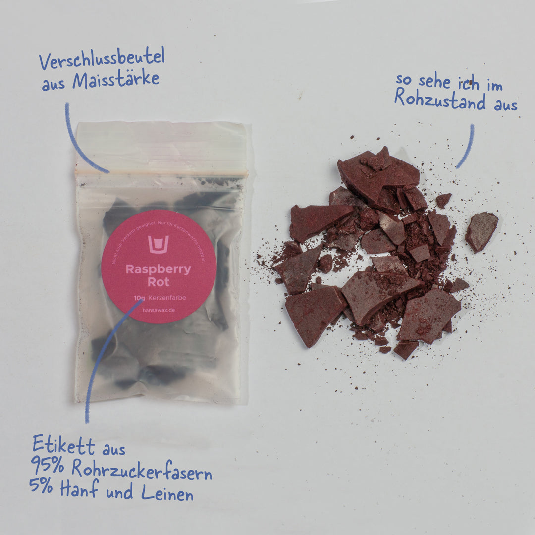 Kerzenfarbe Raspberry Rot