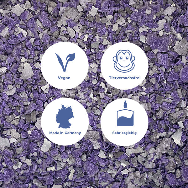 Candle color pastel purple