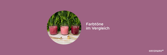 Dieselbe Kerzenfarbe und unterschiedliche Töne?