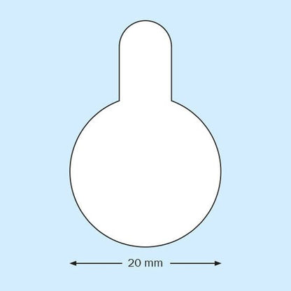 Doppelseitig klebende Klebepunkte mit 20mm Durchmesser