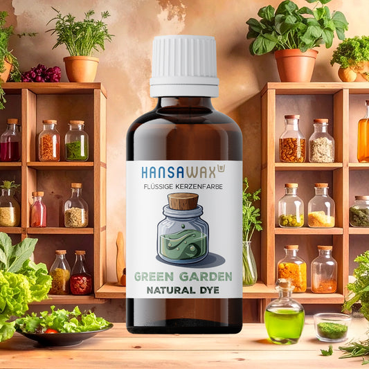 Natural Candle Dye: Green Garden