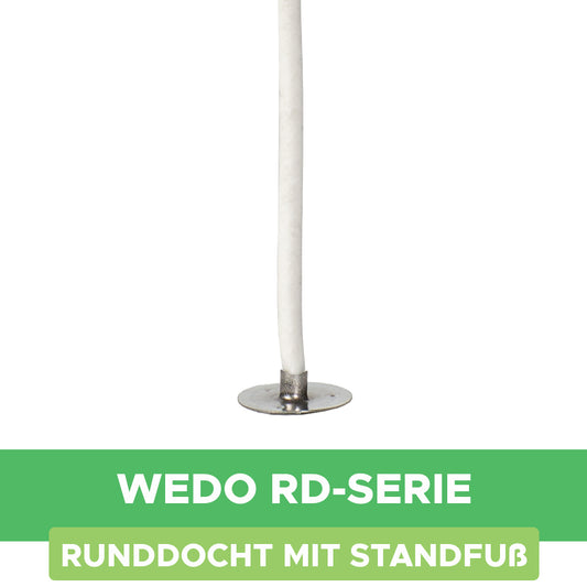 Baumwolldocht Wedo RD-Serie mit Fuß
