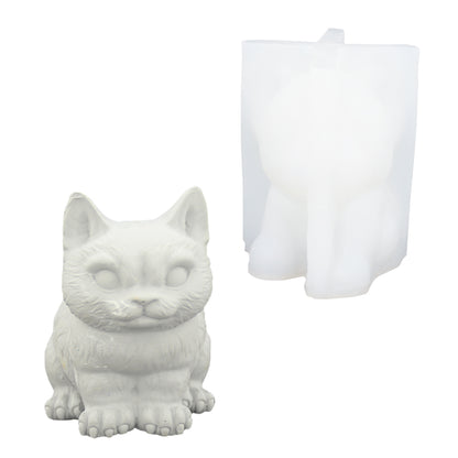 Silicone Mold: Sitting Cat