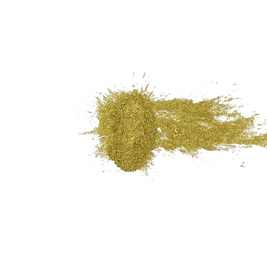 Metallic Powder in Rich Gold zum Einfärben von Gießpulver wie Jesmonite, Keraflott und Raysin.