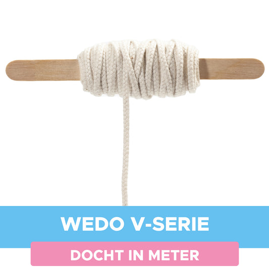 Baumwolldocht Wedo V-Serie in Meter