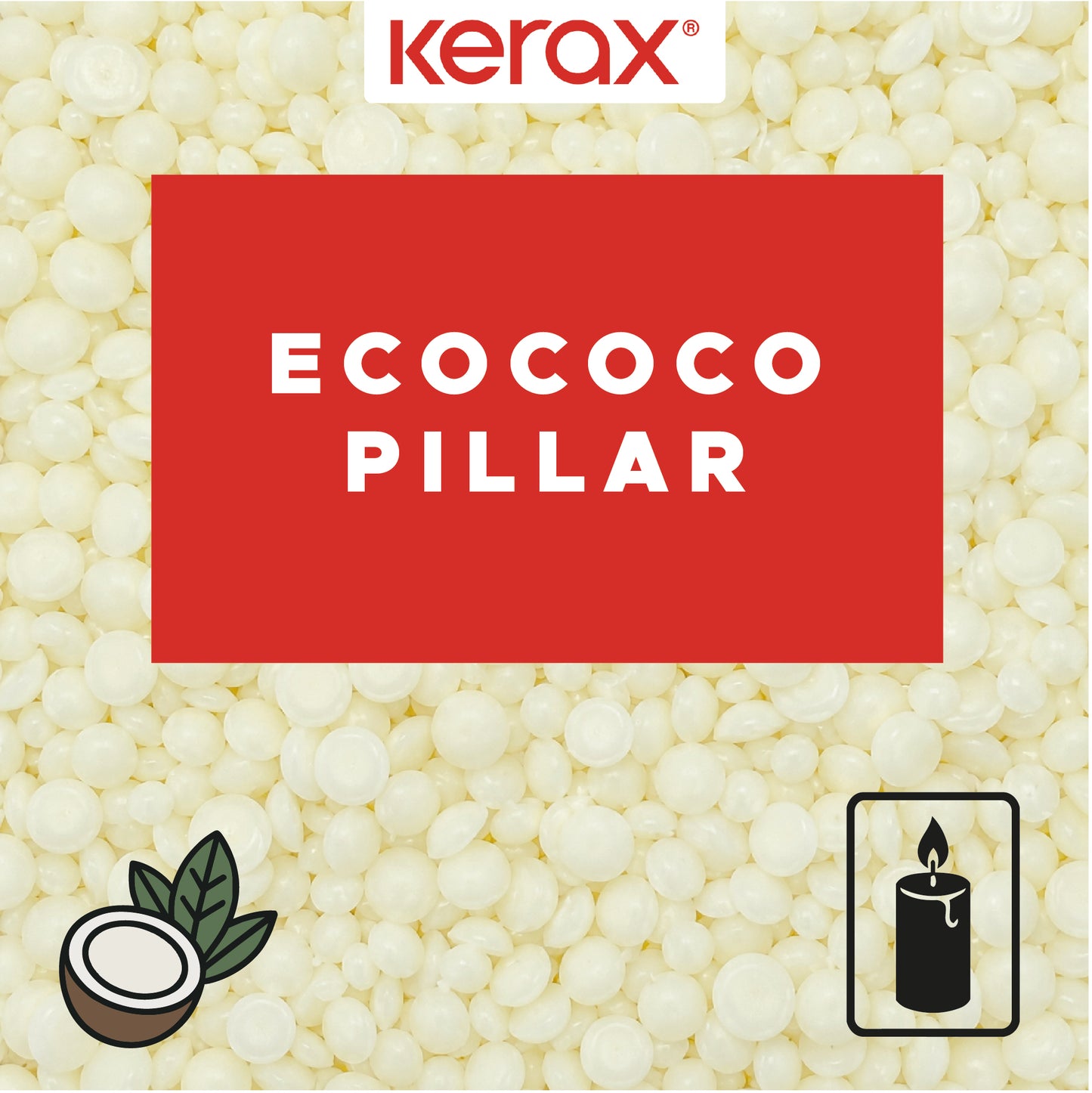 kerax ecococo pillar kokoswachs für standkerzen