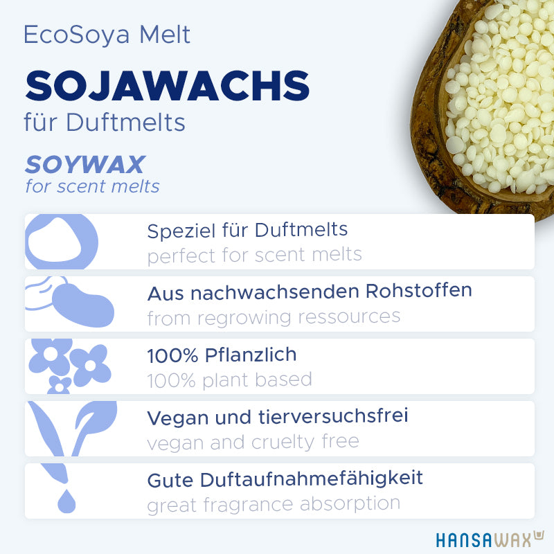 Soy wax for scented melts 'ecosoya Melt'