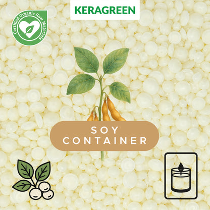 Bio-Sojawachs für Behälterkerzen 'Keragreen Soy Container'