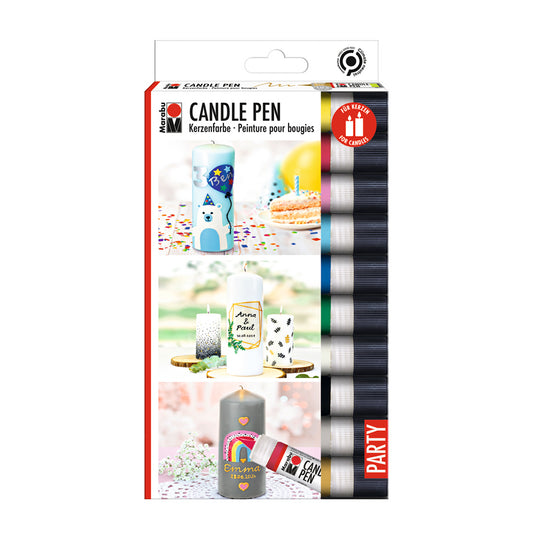 Marabu Candle Pen Bundle: Party-Set