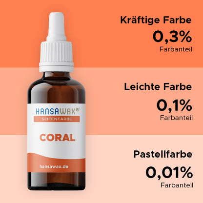 Soap color: Coral