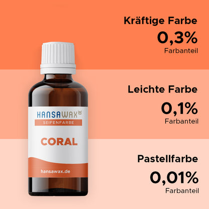 Soap color: Coral