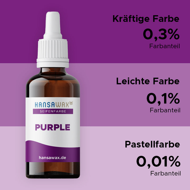 Soap color: Purple
