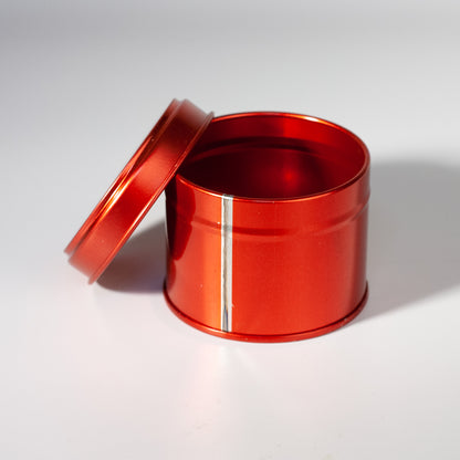 Pot de bougie de 100 ml en rouge 