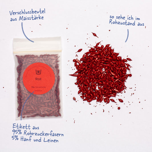 Kerzenfarbe Rot